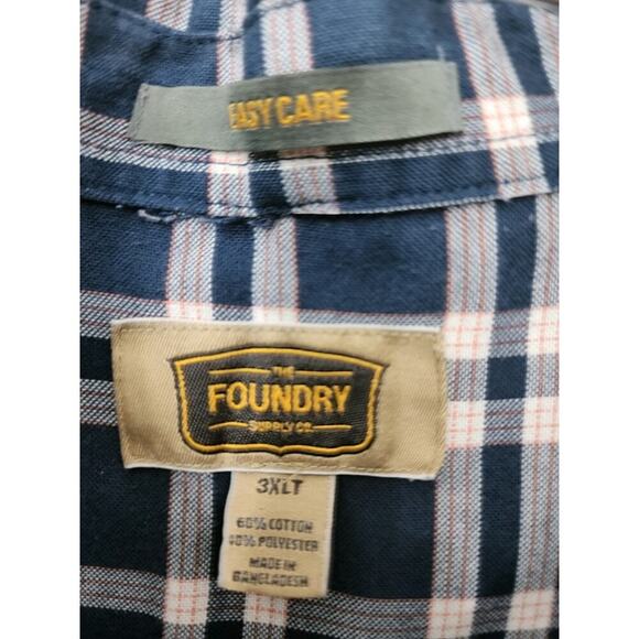 The Foundry Big & Tall Supply Co Mens Long Sleeve Flannel Shirt Size 3XL - Picture 6 of 9
